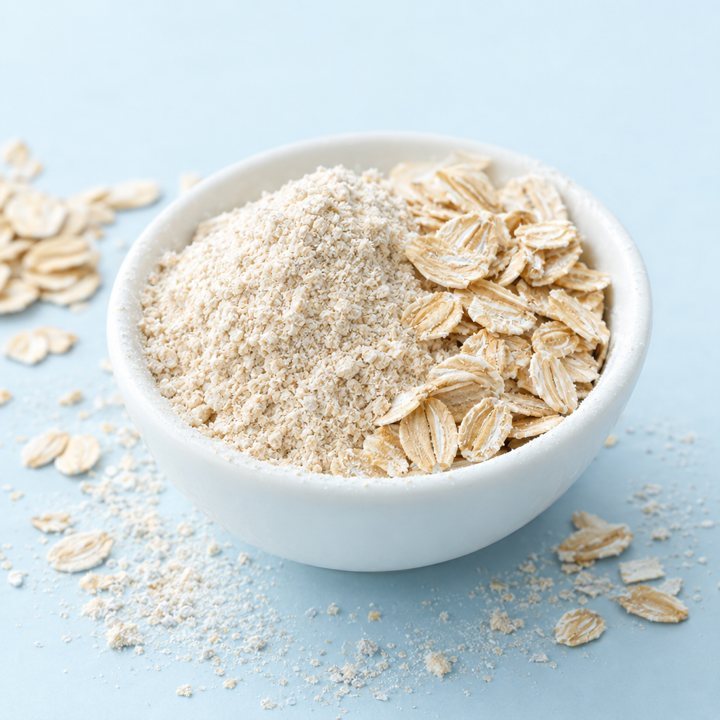 Colloidal oatmeal and oat flakes